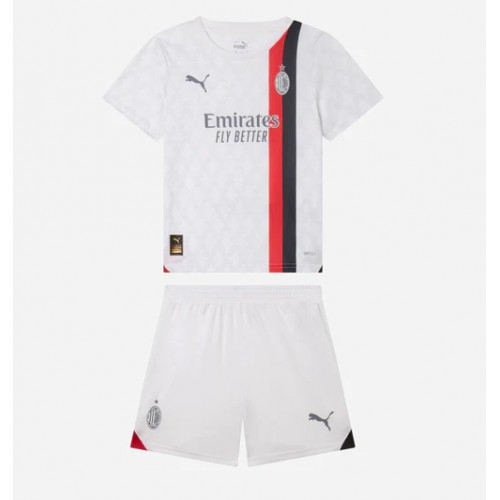 AC Milan kläder Barn 2023-24 Bortatröja Kortärmad (+ korta byxor) AC Milan kläder Barn 2023-24 Bortatröja Kortärmad (+ korta byxor)